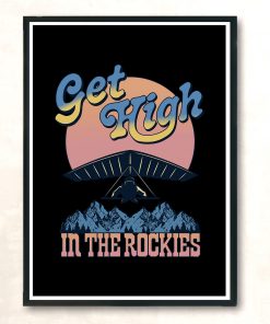 Get High The Rockies Long Vintage Wall Poster
