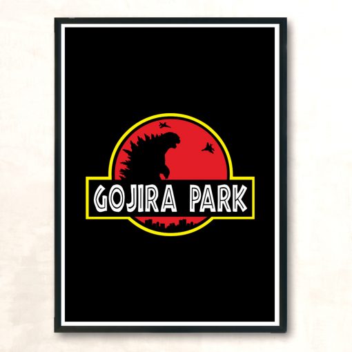 Gojira Park Modern Poster Print