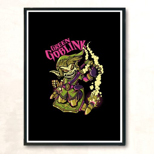 Green Goblink Modern Poster Print
