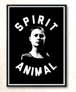 Greta Thunberg Climate Spirit Animal Vintage Wall Poster