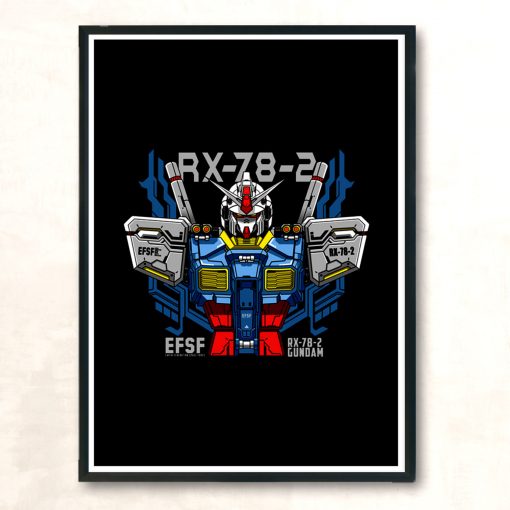 Gundam Rx 78 2 Modern Poster Print