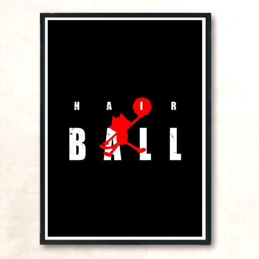 Hair Ball Modern Poster Print