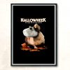 Hallowheek Halloween Parody Modern Poster Print
