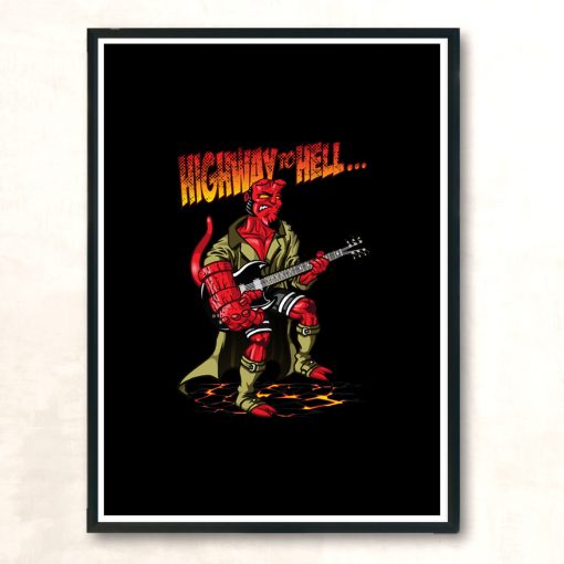 Highway To Hell Modern Poster Print