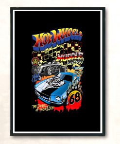 Hot Wheels Muscle Division Graphic Vintage Wall Poster
