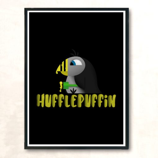 Hufflepuffin Modern Poster Print