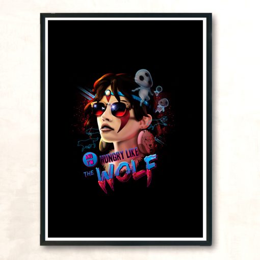 Hungry Like The Wolf Modern Poster Print