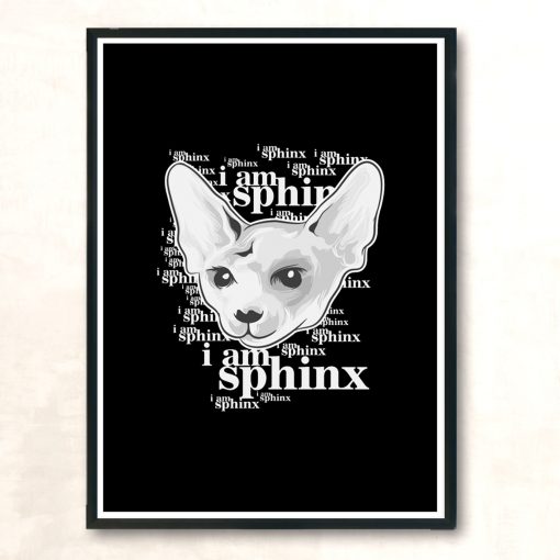 I Am Sphinx Modern Poster Print