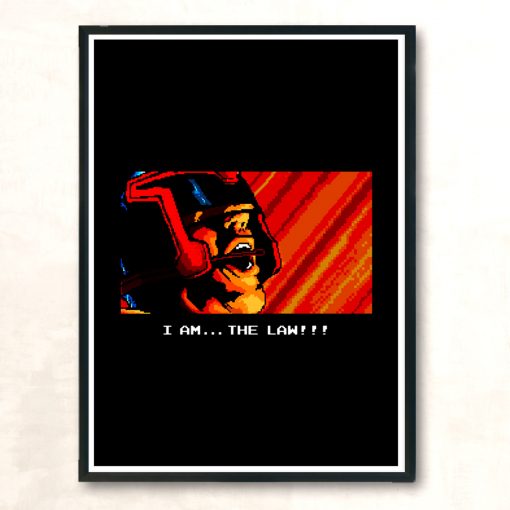 I Am The Law Modern Poster Print