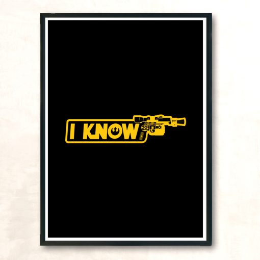 I Know Han Solo Modern Poster Print