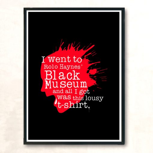 I Went To The Black Museum Modern Poster Print