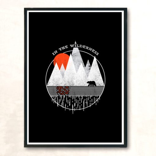In The Wilderness Modern Poster Print