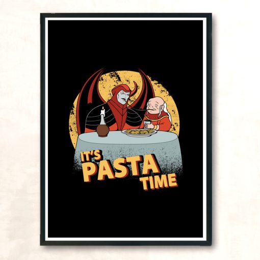 Its Pasta Time Modern Poster Print