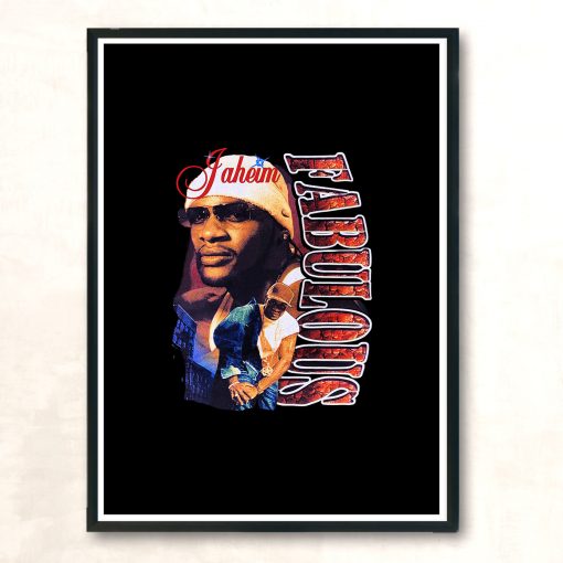 Jaheim Fabulous American Rapper Vintage Wall Poster