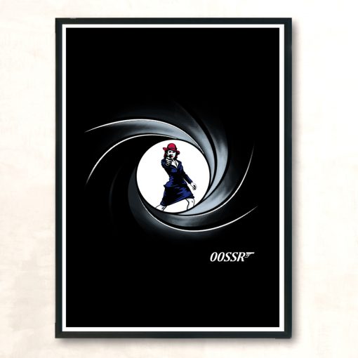 James Bond 00ssr Parody Modern Poster Print