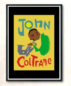 John Coltrane Jazz Music Band Vintage Wall Poster