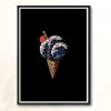 Kanagawa Ice Cream Modern Poster Print