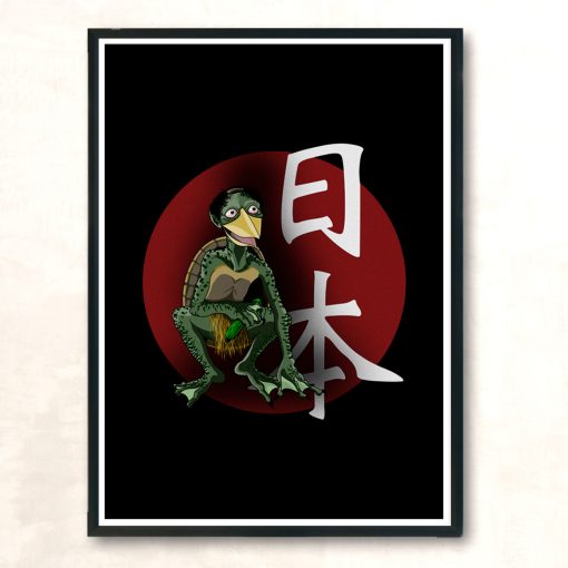 Kappa Japanese Demon Modern Poster Print