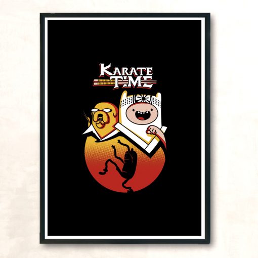 Karate Time Modern Poster Print