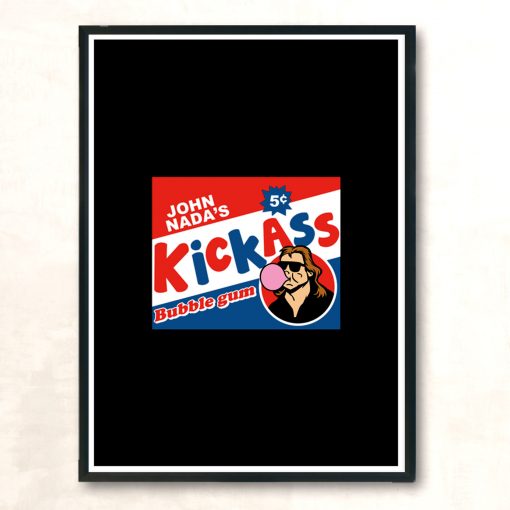 Kickass Bubble Gum Modern Poster Print