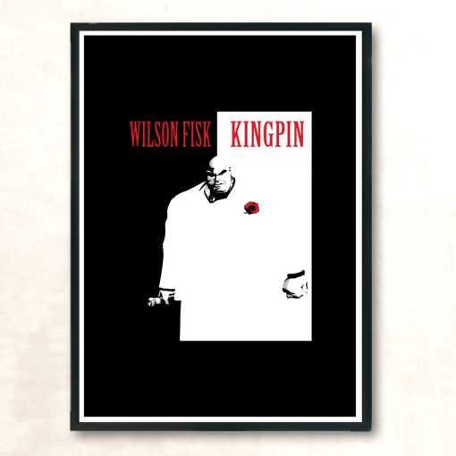Kingpin Dark Shirt Modern Poster Print