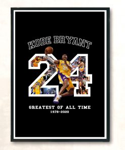 Kobe Bryant Greatest Of All Time Basketball Vintage Wall Poster
