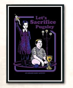 Lets Sacrifice Pugsley The Addams Family Vintage Wall Poster