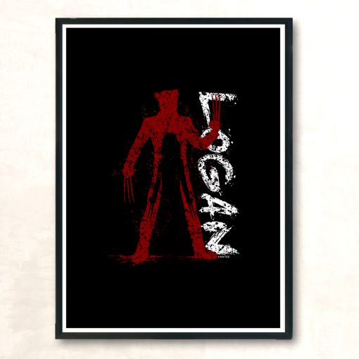 Logan 23 Red2 Modern Poster Print