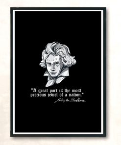 Ludwig Van Beethoven German Composer T Shirt Vintage Wall Poster