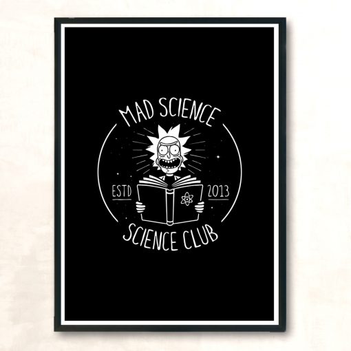 Mad Science Club Modern Poster Print