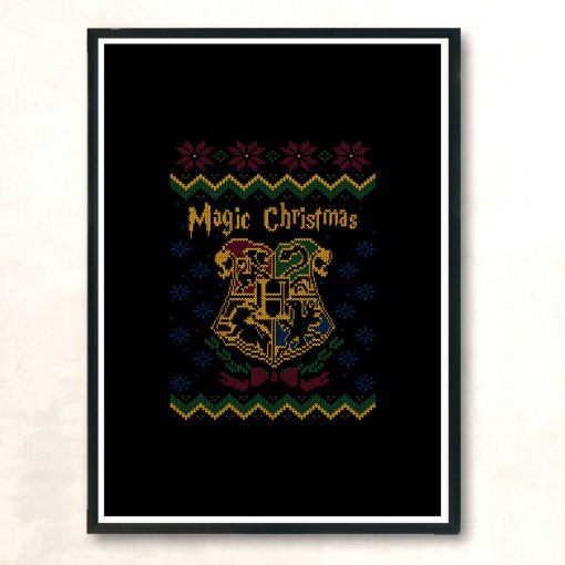 Magic Christmas Modern Poster Print