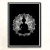 Mandala Circle Buddha Meditation Modern Poster Print