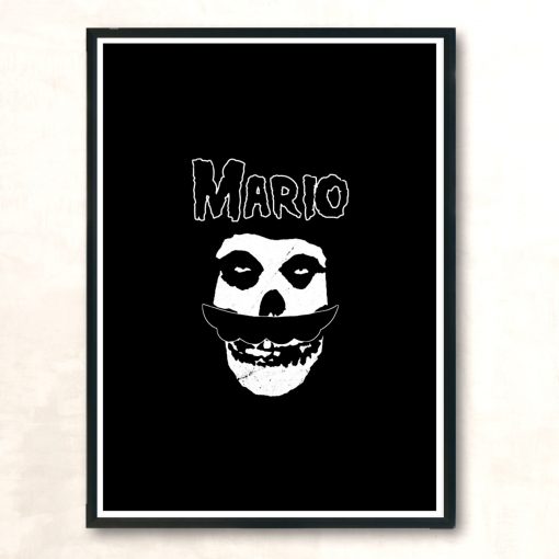 Mario Misfits Parody Modern Poster Print
