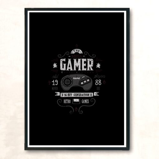 Mega Gamer Modern Poster Print