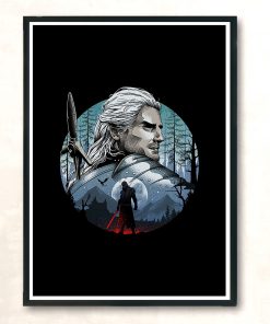 New Geralt Of Rivia Wild Hunter Vintage Wall Poster