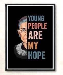 New Ruth Bader Ginsburg Young People Vintage Wall Poster