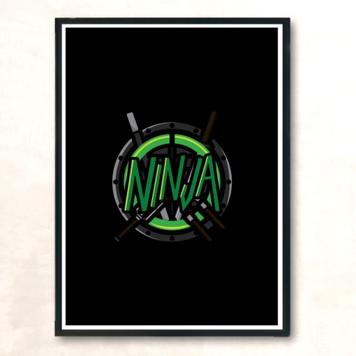 Ninja Modern Poster Print
