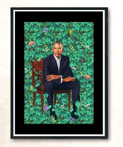 Obama Portraits Blend Paint Vintage Wall Poster
