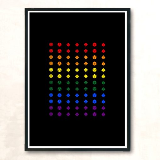 Pride Dice Modern Poster Print