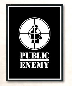 Public Enemy Logo Music Rap Vintage Wall Poster