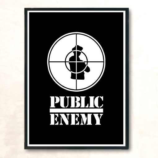 Public Enemy Logo Music Rap Vintage Wall Poster