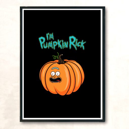 Pumpkin Rick Modern Poster Print