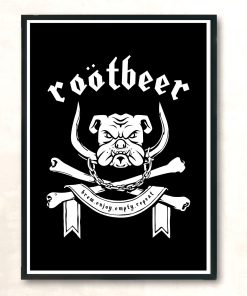 Root Beer Dog Vintage Wall Poster