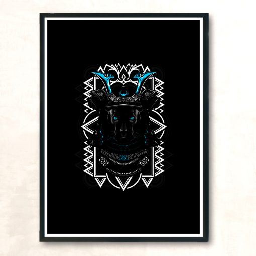 Samurai Panther Modern Poster Print