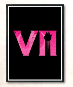 Seven Pink Variant Modern Poster Print