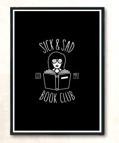Sick And Sad Book Club Modern Poster Print