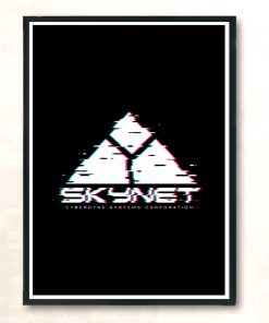 Skynet Glitch Modern Poster Print