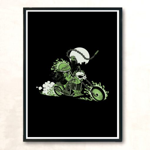 Slimer Rider Modern Poster Print