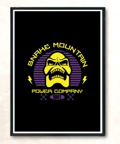 Snake Mountai Power Company Modern Poster Print