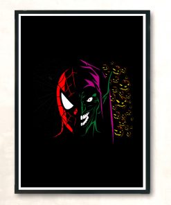 Spiderman Vs Elf Modern Poster Print
